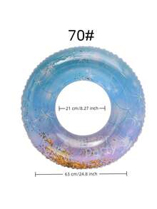 1pc Starry Sequin Swimming Ring, For Children And Adults, Water Sports Accessory - Multicolor - View 7