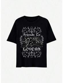 2026 New Modern And Versatile Men's T-Shirt, Casual Style For Friends And Lovers, Couple's T-Shirt, Elegant T-Shirt, Summer Outfit, Sophisticated Style, Comfortable Fit, Stylish T-Shirt, Summer Outfit, Sophisticated Style, Comfortable Fit, Urban Fashion - 黑色 - 查看 7