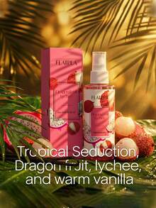Spray de fragancia de 100ml con aroma refrescante de lichis y pitaya, aroma dulce y frutado todo el día - Lichi y fruta del dragón - Ver 3