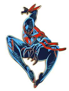 Disney 1 chiếc ghim cài áo men hình anh hùng nhện, ghim cài kim loại nhân vật Miguel O'Hara 2099, ghim cài ve áo siêu anh hùng dùng cho ba lô, áo khoác và sưu tầm - Nhiều màu - Xem 5