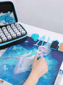 30/60/120 Slots Diamond Painting Storage Box, Adult Diamond Painting Accessories Tool Portable Beads Container - A - View 2
