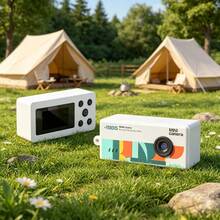Nueva cámara digital mini retro, diseño colgante portátil, batería incorporada de 200mAh, píxeles de alta definición, grabación de fotos y vídeos, regalo ideal para vacaciones - Ver 12