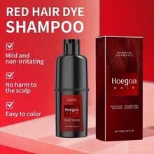 Shampoo Tinte Rojo Coloración Cabello Larga Duración Aplicación Fácil En Casa Suave Sin Daño - Rojo - Ver 4