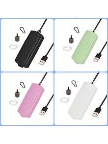 Ultra-Quiet USB Aquarium Oxygen Pump, Portable Small Oxygen Pump Suitable For Fish Tanks, Mini Aquarium Aerator Accessory 5V 1W, Suitable For Small Fish Tanks And Turtle Tanks, Travel Essential - Multicolor - View 12