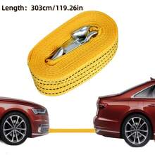MORE BEAUTY Cuerda de remolque de 5m/3m, resistente capacidad de 3 toneladas/5 toneladas.Cuerda de tracción y cable de remolque para automóviles con gancho incluido.Diseño reforzado de doble capa para rescate vehicular.Fabricada en nailon de alta resistencia.Ideal para rescates de emergencia en carretera y remolque de vehículos, accesorio práctico para furgonetas y todo tipo de automóviles. - A - Ver 5