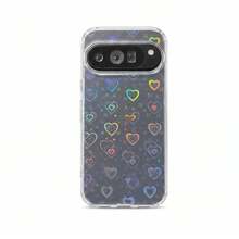 Gradient Laser Heart Pattern Pixel 9 9Pro XL 9A 10 10ProXL 10Pro 10A 11/11Pro 11Pro XL Phone Case Glitter Shockproof Protective Cover - Laser Heart - View 18