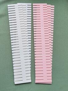 6pcs Pink/White Drawer Dividers, Can Separate Storage, Customizable To Solve Drawer Clutter. Suitable For Desktop, Drawer, Wardrobe Storage. - View 9