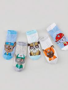 5/10 Pairs Paw Patrol Kids Breathable Mesh Cartoon Socks, Suitable For Boys And Girls, Spring/Summer, Size 2-14 Years - Multicolor - View 3
