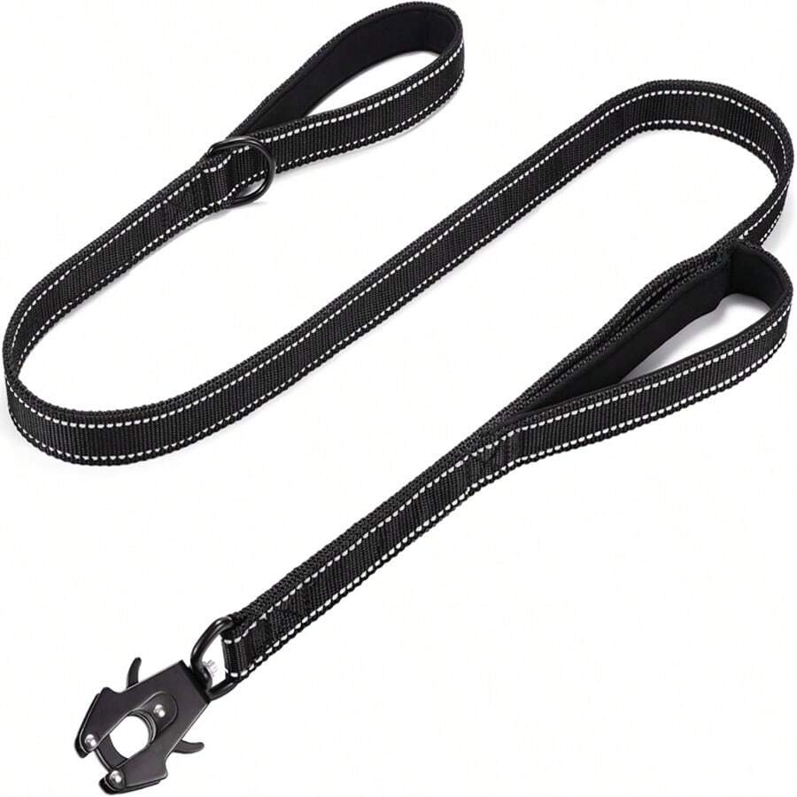 Heavy Duty Dog Leash With 2 Soft Padded Handles, Reflective Rope Leash With Quick Release/Lock Tactical Frog Clip, Suitable For Medium, Small And Large Dogs - Multicolor - View 1