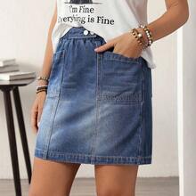 Women Denim Shorts - Blue - View 4