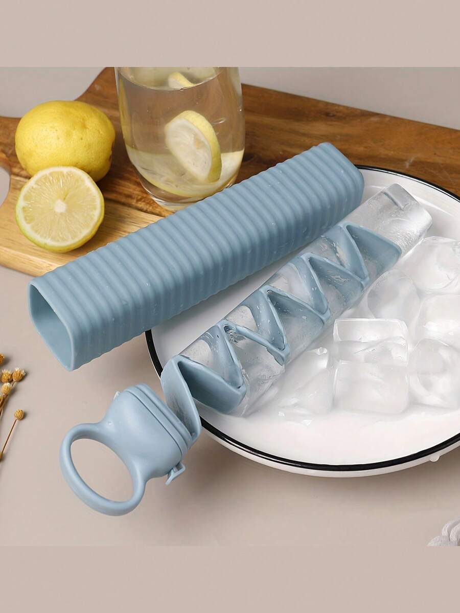 1pc Retractable Creative Ice Cube Tray, Home Ice Cube Maker, Ice Pop Grinder Tool, Ice Mold, Long Ice Cube Tray, Home Ice Cube Tray, Portable Homemade Ice Cube Box, Retractable Ice Cube Tray, Kitchen Ice Cube Tray - Multicolor - View 1