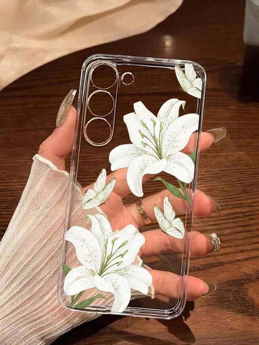 11 pieza Funda de teléfono suave de acuarela con flor de correhuela, compatible con Huawei Honor, compatible con Redmi, compatible con Galaxy A04e/12/A13/A14/A34/A50/A52/A53/A54/S21/S22/S23/S24/S25/S25Ultra, 6A/7A/8A, 12T/13T, versión internacional, no la versión nacional - Estilo 11 (1 unidad) - Ver 1