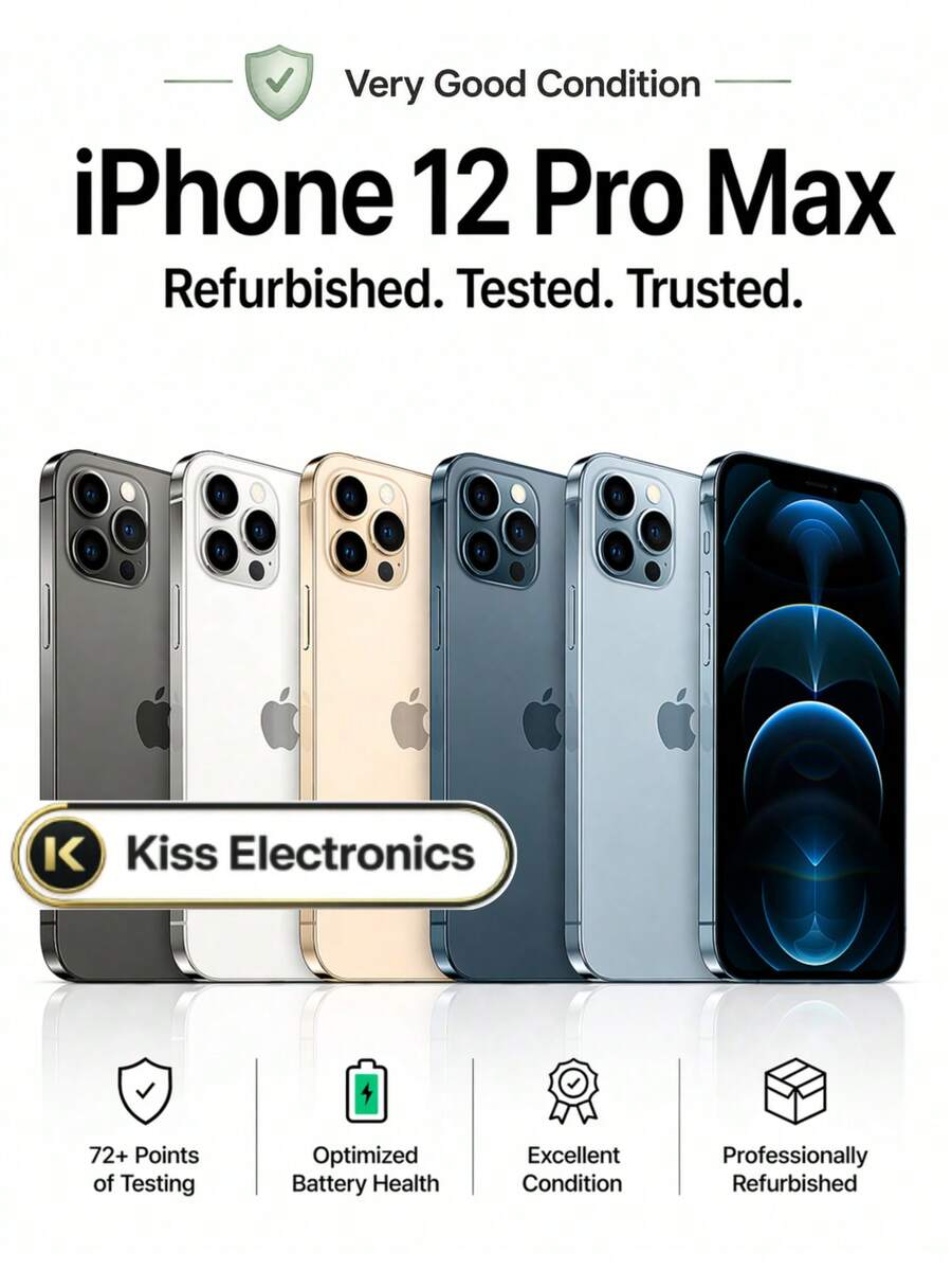 Apple IPhone 12 Pro Max - Fully Unlocked Very Good - Grade B Condition Refurbished - Grey - View 1