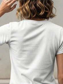 Women's Brazil Cup T-Shirt/Blouse "Pure Juice Of Brazil" Stylish 2026 100% - 白色 - 查看 3