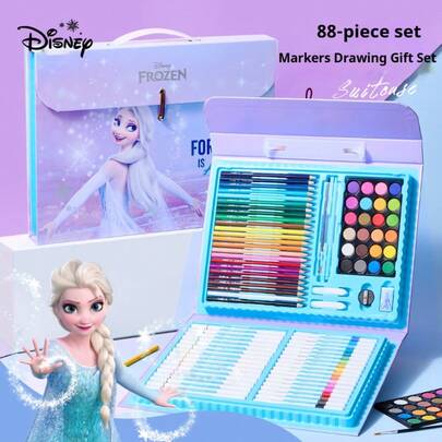  Bộ quà tặng 88 bút vẽ màu nước Disney, bút vẽ màu nước chủ đề Toy Story, dụng cụ vẽ tranh đầy đủ cho học sinh, đồ dùng cần thiết cho năm học mới.