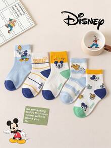 Disney 10/5/1 双正品迪士尼袜子，白色网眼镂空中筒袜，适合夏季穿着。可爱的卡通图案，时尚可爱的白色迪士尼婴儿袜。透气吸汗，休闲百搭，多功能卡通图案袜子，适合婴儿穿着，也是送礼和日常穿着的理想选择。 - 彩色 - 查看 6