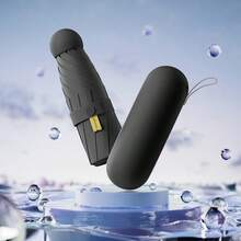 Mini Folding Umbrella, Waterproof & Windproof With UV Protection, Lightweight With Storage Bag. For Sun & Rain, Travel, Outdoor Use, Nice Gift For Wom - Multicolor - View 24
