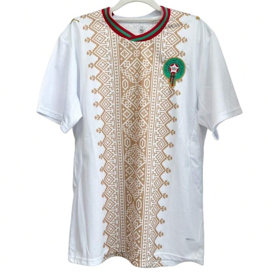 2026 Morocco Away Fan Soccer Jersey, Quick-Dry Match Day Football Shirt For USA Canada Mexico World Cup - 彩色 - 查看 1