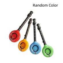 Juguete de banjo inflable, disponible en verde/rojo/azul/amarillo, instrumento inflable con forma realista, estilo hippie retro, adecuado para disfraces de fiesta de música, juegos de roles en vacaciones, decoración de festival de globos inflables, hecho de material de PVC, ligero y plegable, fácil de inflar y desinflar - Color Aleatorio - Ver 11