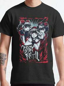 Camiseta Clásica LocalDeath Baby Metal Logo 002 de Algodón Clásico para Viajes, Deportes, Uso Diario, Casual, Elástica y Extra Cómoda - Negro - Ver 4