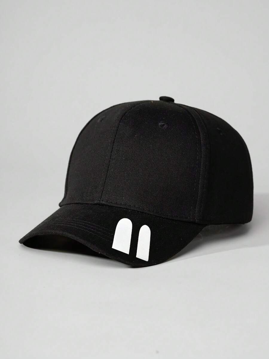 1 chiếc mũ lưỡi trai in họa tiết graffiti, mũ đen, vành rộng, kiểu snapback cho học sinh - mũ bóng chày - Xem 1