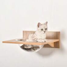Cat Set Including A Scratching Post, Stairs And A Hammock, Light Brown, Sisal, Acrylic And Pine. - 棕色 - 查看 7