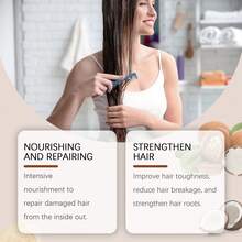 Crema Capilar de Aceite de Batana Natural, Nutre Profundamente el Cuero Cabelludo, Repara el Cabello Dañado, Reduce las Puntas Abiertas y Mejora la Suavidad y el Brillo Capilar - 1 - Ver 3