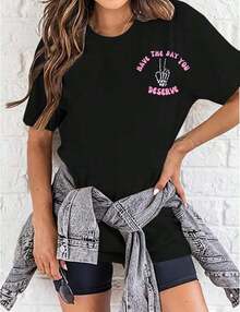 Women T-Shirts - Black - View 4