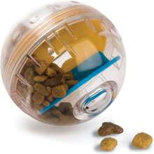 Adjustable Opening Pet Treat Dispensing Ball Toy, Transparent Rolling Leakage Control Food Ball For Dog Cat Slow Feeding Mental Stimulation - 黃色 - 查看 12