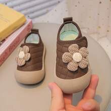 1 Pair Girls' Flower Comfortable Shoes, Soft Bottom Anti-Slip Hook And ...