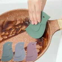 Multifunctional Silicone Scraper For Home And Kitchen Cleaning, Oil Stain Remover Tool For Kitchen Utensils, Kitchen Cleaning Scraper, Oil Stain Remover. - 粉紅色 C2049A - 查看 2