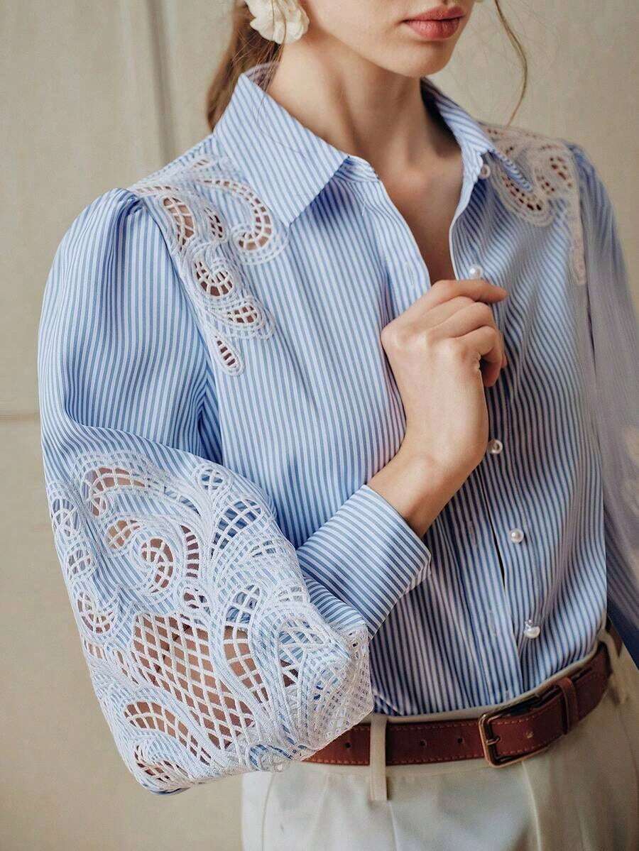 Women Blouses & Shirts - Blue - View 1