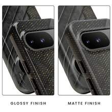 Expédition sous 24h depuis l'Allemagne Apple 17, 16, 15, 14, 13 Pro, Max, Plus ; 23, 24, 25, 26 Étui de téléphone en marbre noir et or géométrique : Couverture de luxe industrielle - FL 2-en-1 Mat Épais - Voir 10