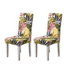 1/2/4/6pcs Printed Chair Covers, Dining Chair Seat Protector, Suitable For Home Or Party, All Season Use - Multicolor - View 19