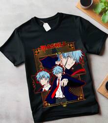 Mashle T-Shirt Magic And Muscles Mash Cream Puff Anime Gifts Shirt All Size - 黑色 - 查看 6