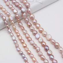 1 Strand 36cm Natural Freshwater Pearls Purple Nugget Pearl Beads For Jewelry Making DIY Women Men Necklace Bracelets Handicrafts Accessories - Nugget Pearl - View 6