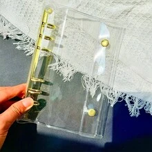 Bìa đựng tài liệu rời trong suốt màu vàng A5/A6/A7/M5, Bìa đựng tài liệu rời A5, Bìa đựng tài liệu rời, Giấy thay thế, Giấy rời, Sổ dán sticker, Sổ niêm phong, Album sticker, Có thể dùng để đựng ảnh thần tượng, ảnh, thẻ sưu tập, thẻ sinh viên, thẻ ra vào. - hình dạng - Xem 13
