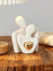Two People Holding Hearts