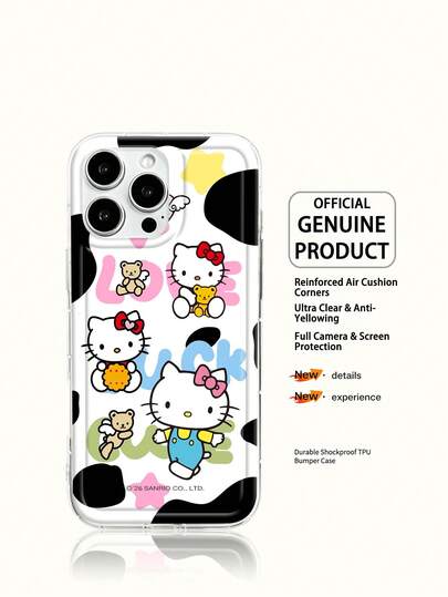 Miniso Sanrio Phone Case HelloKitty Transparent Phone Case Holiday Gift Phone Case Anti Slip, Anti Drop, Anti Fingerprint Phone Case Iphone17 17Air 17pro 17promax11 12 13 14 15 16pro 16promax 14Plus 15Plus 16Plus 16pro 16promox XR