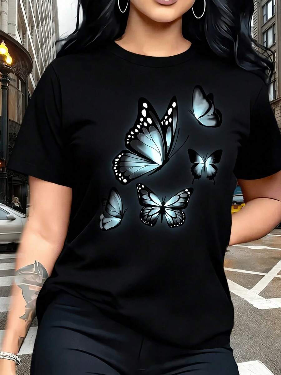 Women's T-Shirt - Grey - Black - View 1