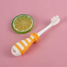 Anti-Choking, Anti-Bacterial Soft Bristle Cartoon Toothbrush, Premium - Multicolor - View 6