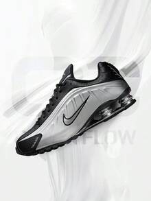 Nike Shox R4 Metallic Silver – Men's Lifestyle Sneakers – Shoes For Man -Vintage-Spring & Summer-Inspired Running Shoes, Shock-Absorbing Comfort, Gym To Streetwear Casual Wear-Mother's Day Gifts-Father's Day Gift-HQ1988 007 - 金屬銀/黑/金屬銀/金屬銀 - 查看 1