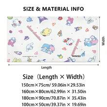 Sanrio Characters Beach Towel, Cute Allover Print With Hello Kitty, Cinnamoroll & Friends Ultra Soft Beach Towel, Perfect For Pool, Summer Beach And Travel - A - View 5