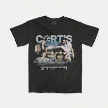 Summer TopsCORTISd Vintage 90s Bootleg Graphic T Shirt, Korean Boy Band Inspired Merch, Gift For  Fan, Conce100%Cotton Black Top - Black 2 - View 1