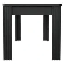 Dining Table, Modern Dining Table, Sturdy Dining Table, Four-Legged Table, Rectangular Dining Table, Coffee Table, Modern And Simple Dining Table, Black, (OLD REFERENCE: N634P215552S) - Black - View 7