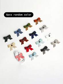6pcs Bow Organizer, Suitable For Multifunctional Cable Storage Systems Such As Headphone Cables And Network Cables. Knot Style Fixed Buckle, Suitable For Office Desks, Headboards, And Travel Scenes, Is An Excellent Gift For Technology Enthusiasts - Multicolor - View 7