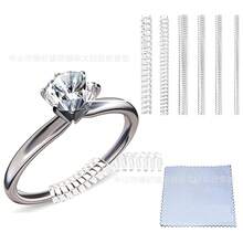 12pcs Ring Size Reducer Spacers, 4 Sizes Invisible Tightening Pads, Fits Most Rings, Reduces Size By 0.5-1.5, With Polishing Cloth - A - View 6
