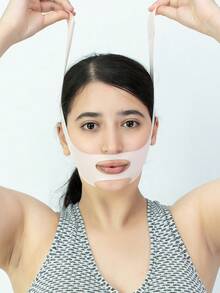 1pc Women's Face Mask Facial Bandage Sleep Mask Face Sculpting Suitable For Daily, Home, Office Or Gym Wear - Multicolor - View 9