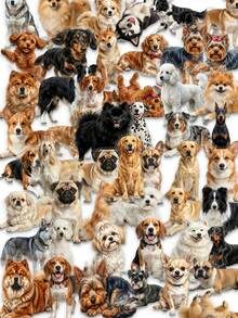 50 piezas de pegatinas lindas de razas de perros, calcomanías transparentes realistas y adorables de cachorros y mascotas esponjosas, ideales para diarios, scrapbooking, decoración de portátiles, botellas de agua, arte de papelería, manualidades DIY, regalos estéticos y recuerdos, útiles escolares - 7*6*1 - Ver 6