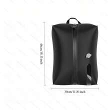 Large Capacity Travel Vacuum Compression Bag With Visible Window, Portable Clothing Organizer Bag, Suitable For Business Trips And Outdoor Use, Storage Bag, Password Box - Black - View 5